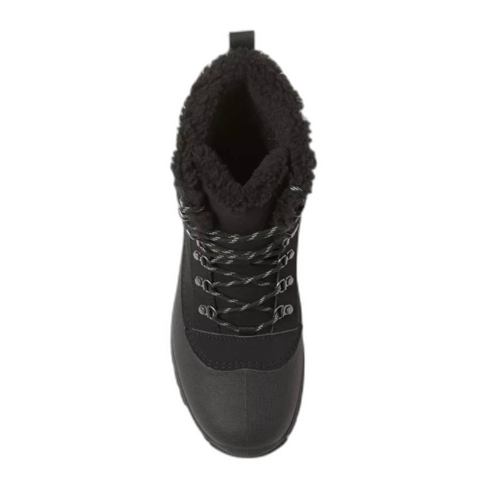 New Black Faux Fur Lined Winter Boots - Picture 2 of 10